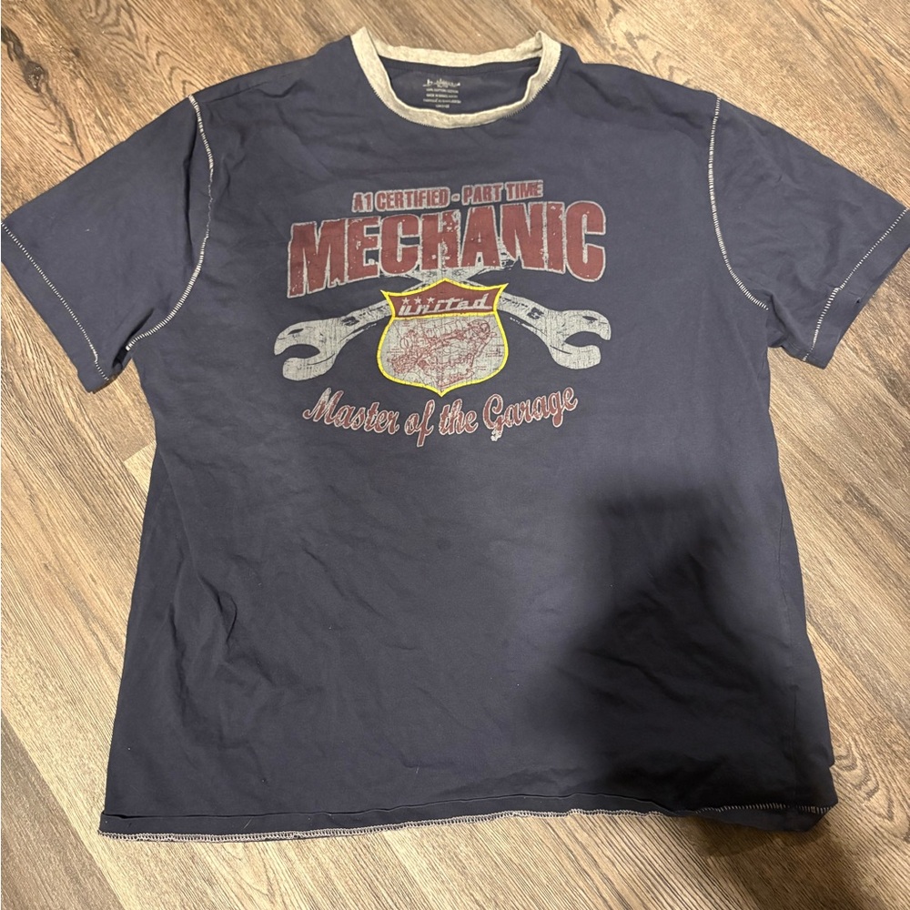 Equipment Navy Mechanic Graphic Tee